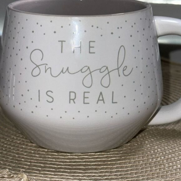 Large Ceramic Mug "The Snuggle Is Real" By Jo-Ann Stores  Microwave & Dishwasher - Picture 2 of 7